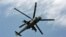 An Armenian Mi-24 combat helicopter flies near Yerevan. (file photo)
