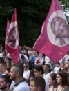 Pamje nga festimet për Vidovdan në Manastirin e Graçanicës më 28 qershor 2025.
