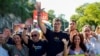Karácsony Gergely főpolgármester a Budapest Pride felvonuláson 2025. június 28-án