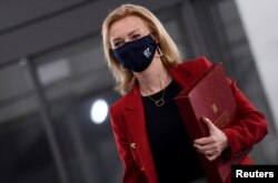 Șefa diplomației britanice, Liz Truss, 12 Decembrie 2021