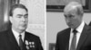 Генеральный секретарь ЦК КПСС Леонид Брежнев (слева) и президент России Владимир Путин