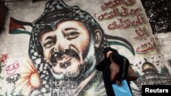 Графіты з партрэтам Арафата