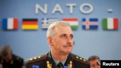 Belgium -- Ukrainian Acting Defense Minister Mykhaylo Koval attends a meeting at North Atlantic Council (NATO) in Brussels, June 3, 2014