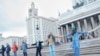 Акция противников фан-зоны у МГУ. Фото Льва Арпишкина для телеканала "Дождь" 