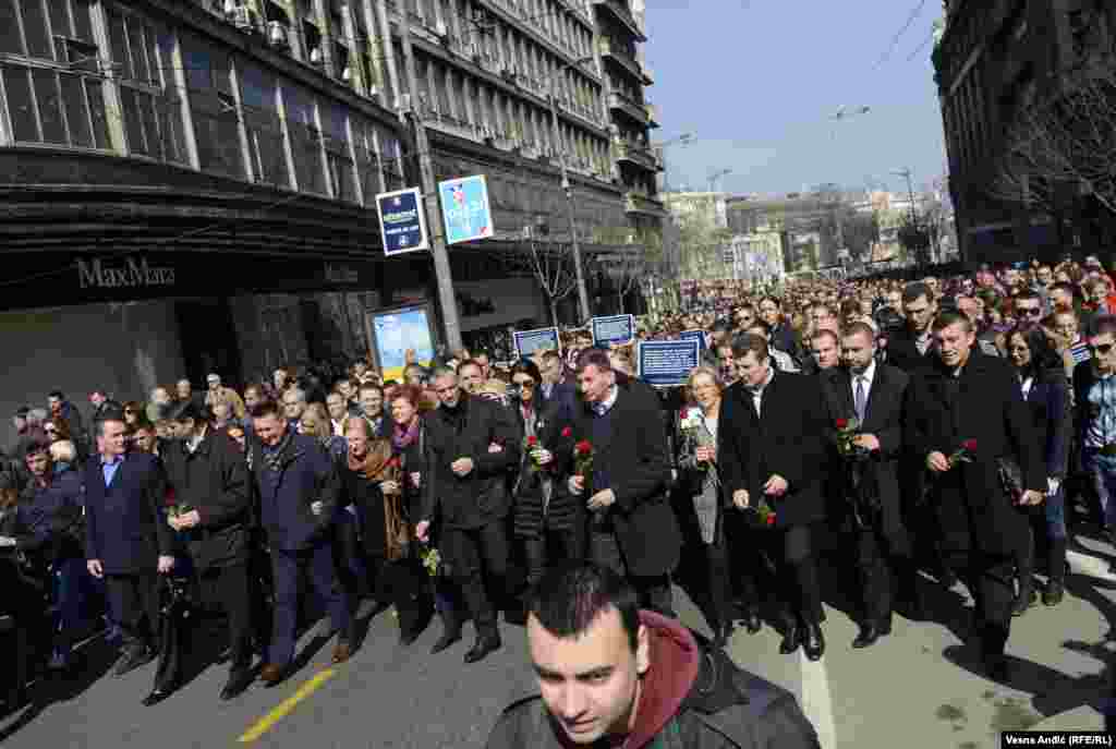 Šetnja za Zorana Đinđića koju svake godine organizuje Liberalno - demokratska partija Čedomira Jovanovića