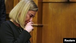 Mogerini na press konferenciji u Amanu nakon što je saznala za napade 22. mart 2016.