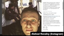 Пост Олексія Навального в Instagram після затримання