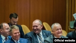 Președintele Igor Dodon și omologul român Klaus Iohannis la Adunarea Generală ONU, 25 septembrie 2019 