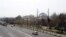 A photo shows an almost empty road in the Iranian capital Tehran, March 13, 2020