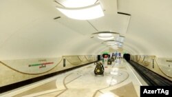 Одна из новых станций Бакинского метрополитена - "Дарнагюль", 2011