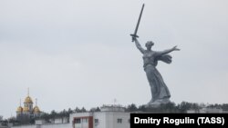 The Motherland Calls statue in Volgograd (file photo)