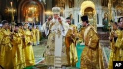 Патриарх Кирилл на рождественском богослужении, Москва, 6 января 2024 года