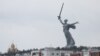 The Motherland Calls statue in Volgograd (formerly Stalingrad) 