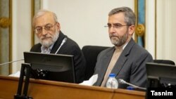 Ali Bagheri (left) has replaced Mohammad-Javad Larijani as new head of Iran Judiciary's Human Rights Headquarters. FILE PHOTO.