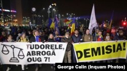Marș pe străzile Bucureștiului pentru retragerea Ordonanței 7 și demisia Guvernului