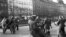 Czechoslovakia -- FILE -- Prague, Narodni trida, November 17, 1989 - A brutal police action against peaceful march of students in Prague on November 17, 1989, sparked the Velvet Revolution, a series of demonstrations that toppled the authoritarian Communi