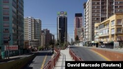 Prazne ulice glavnog grada Bolivije, La Paza, 17. jul 2020. 