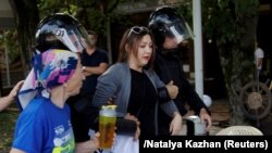 Задержание на митинге в Краснодаре