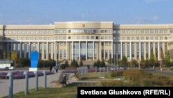 Здание министерства иностранных дел Казахстана в Астане.