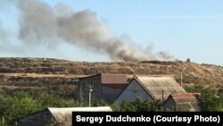 Пожежа на звалищі в Кам'янці. Фото активіста Сергія Дудченка