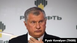 Глава российской нефтегазовой компании "Роснефть" Игорь Сечин.