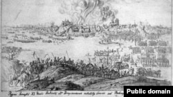 Осада козаками Бобруйська в 1649 році. Гравюра