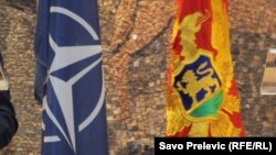 Zastave NATO i Crne Gore
