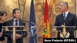 Anders Fogh Rasmussen i Milo Đukanović u Podgorici 22. maja 2014., foto:Savo Prelević 