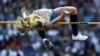 GERMANY – Ukraine's Kateryna Tabashnyk competes in the women's High Jump final during the European Athletics Championships at the Olympic stadium in Berlin on August 10, 2018