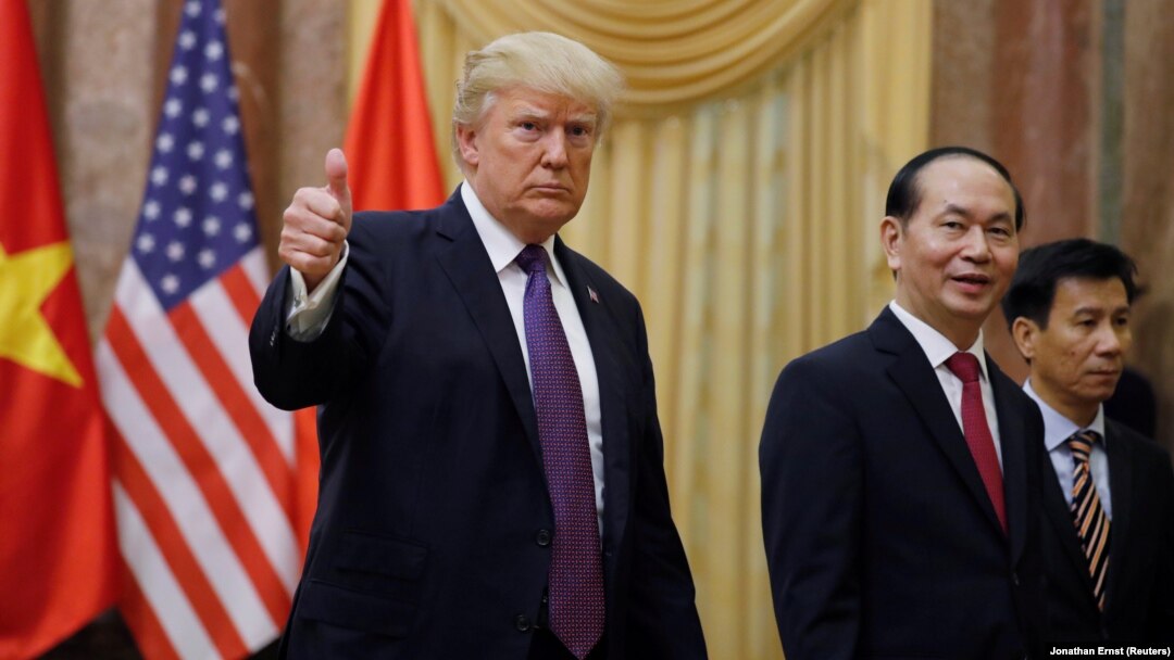 Donald Tramp i Tran Dai Ćang u Hanoju