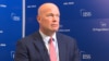 US' Permanent Representative to NATO Matthew Whitaker during an interview with RFE/RL