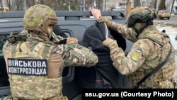 Пры затрыманьні ў Харкаўскай вобласьці. Фота СБУ