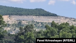 Карьер у села Почтовое Бахчисарайского района Крыма, август 2026 года