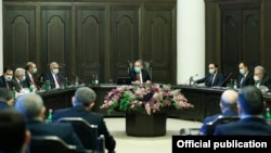 Armenia - A cabinet meeting in Yerevan, January 21, 2021.