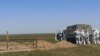 Kazakhstan - Almaty region. Cemetery for coronavirus victims. Almaty region, near the village of Karaoi. May 25, 2020. 