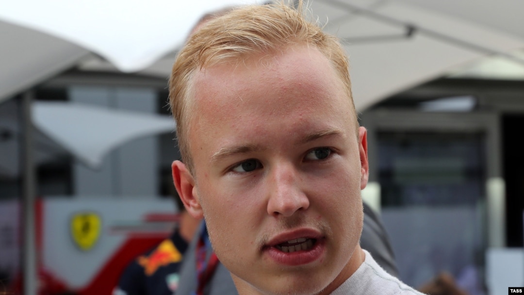 Nikita Mazepin, a former Formula One driver and son of the Russian oligarch Dmitry Mazepin (file photo)