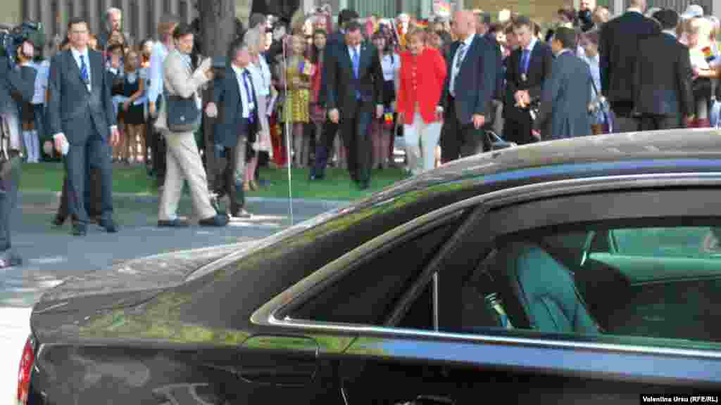 Moldova, Germany, chancellor Amgela Merkel meets Moldovan PM Vlad Filat in Chisinau 
