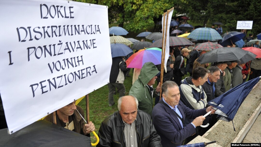 Protest penzionera u Sarajevu
