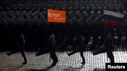 Репетиция парада 9 мая на Красной площади в Москве, 4 мая 2015 г. 