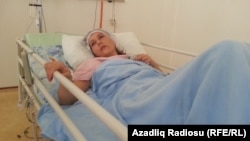 Азербайджан - Раненая женщина в больнице, 24 сентября 2015 г.