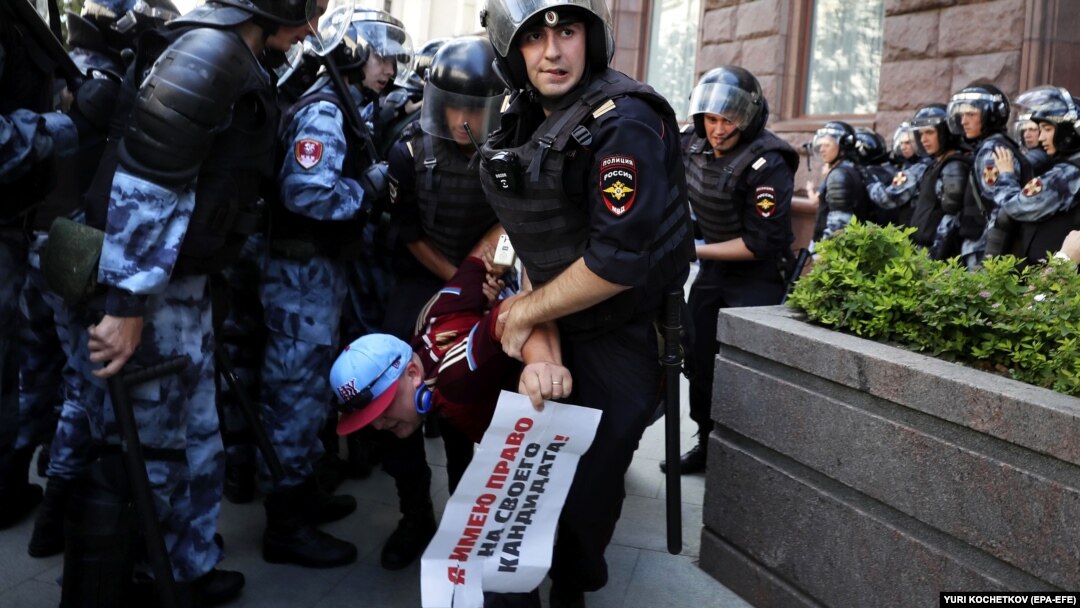 Задержания участников акции в поддержку независимых кандидатов в Мосгордуму, 27 июля 2019 года