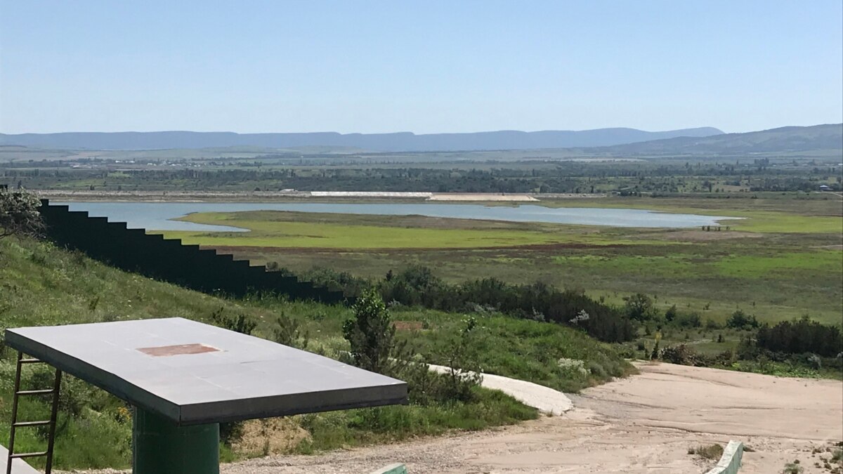 Тайганское водохранилище. Водохранилища Крыма. Тайганское водохранилище Крым сегодня онлайн на22 мая 2022 года.