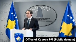 Kryeministri në detyrë i Kosovës, Albin Kurti.
