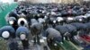 Muslims pray at the central mosque in Moscow. A flood of immigrants, or proof of a lack of mosques for Moscow's Muslims?