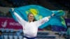 Казахстанка Гузалия Гафурова, представляющая страну в дисциплине каратэ, завоевала золото Азиады. Инчхон, 3 октября 2014 года.