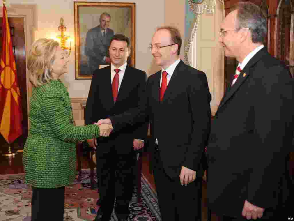 Се видоа и со Хилари Клинтон, а пораката иста, но и загриженост за состојбите во Македонија. Февруари 2011