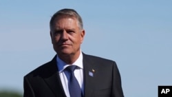 Klaus Iohannis la summitul Comunității Politice Europene ținut la 18 iulie 2024 în Anglia. 