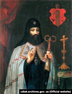 Петро Могила (31 грудня 1596 – 1 січня 1647) – український політичний, церковний і освітній діяч. Митрополит Київський, Галицький і всієї Русі (1632–1647). Архімандрит Києво-Печерського монастиря (з 1627 року)