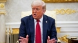 US President Donald Trump at the White House on July 14.