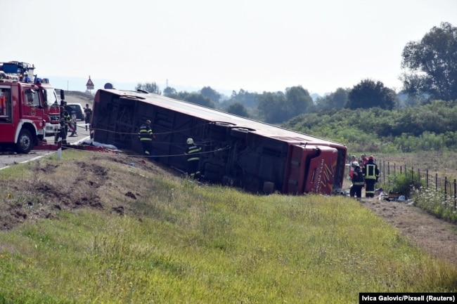 Aksidenti me autobus të linjës Frankfurt-Prishtinë në Kroaci. 25 korrik 2021.